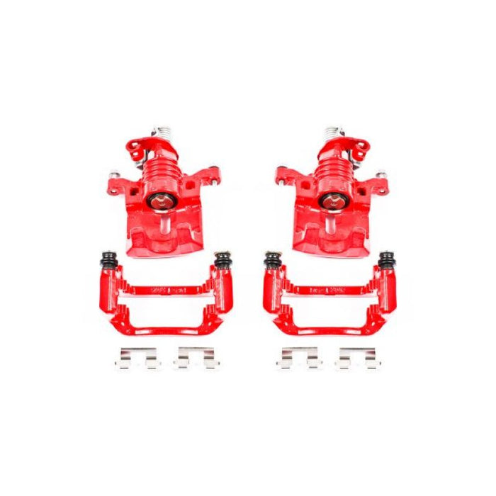 Power Stop 05-09 Buick Allure Rear Red Calipers w/Brackets - Pair