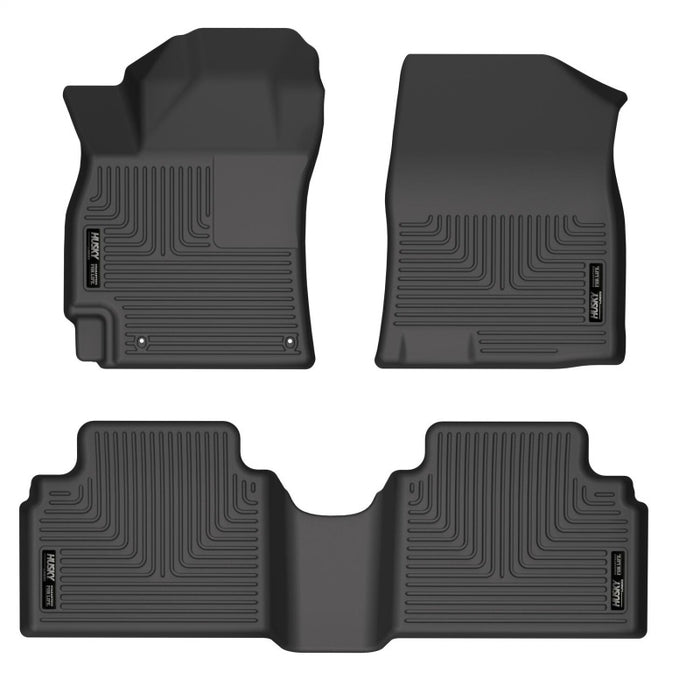 Husky Liners 21-23 Hyundai Elantra WeatherBeater Front & 2nd Seat Floor Liners - Black