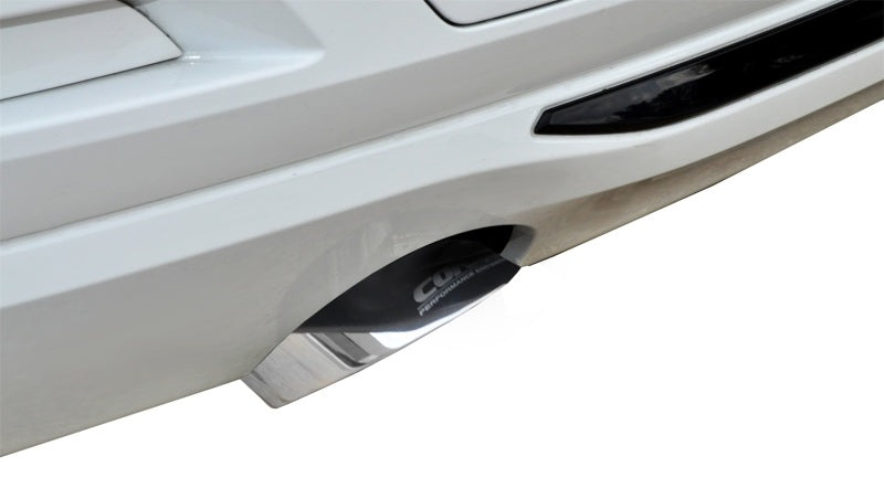 Corsa 12-14 BMW 335i Sedan AWD F30 3in Polished Touring Dual Rear Single 3.5in Tip Cat-Back Exhaust