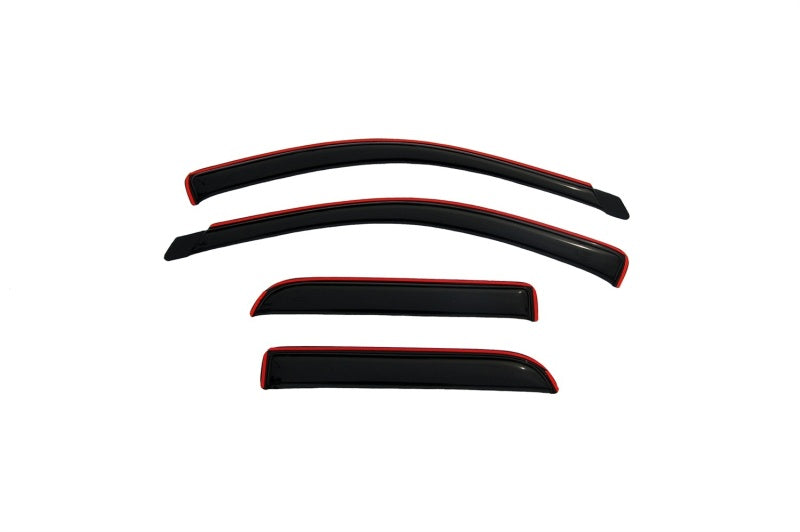 AVS 02-08 Dodge RAM 1500 Quad Cab Ventvisor In-Channel Front & Rear Window Deflectors 4pc - Smoke