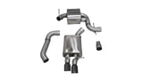 Corsa 06-10 Volkswagen GLI Mk5 Black Touring 3.0in Cat-Back Single Rear Exitn Black Pro-Series