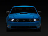 Raxiom 10-12 Ford Mustang LED Projector Headlights SEQL Turn Signals- Blk Housing (Clear Lens)