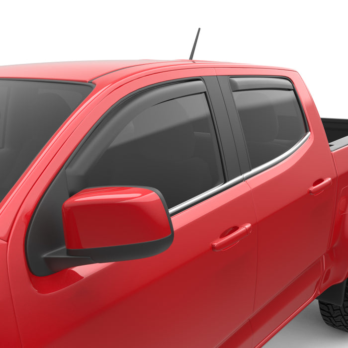 EGR 15 Chevy Colorado/GMC Canyon Crew Cab In-Channel Window Visors - Set of 4 - Matte (571395)