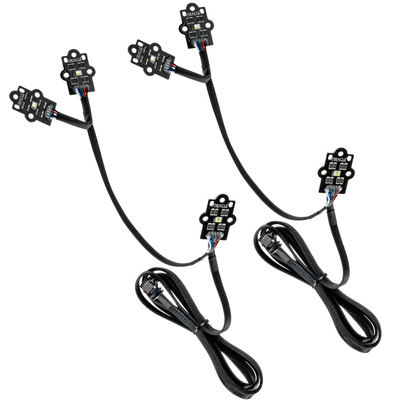 Oracle 19-21 GMC Sierra 1500 RGB+W Headlight DRL Upgrade Kit - ColorSHIFT w/o Cntrl