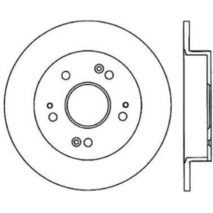 Stoptech Honda 99-01 Prelude / 06-13 Civic Si / 13-14 Acura ILX Rear Performance Cryo Rotor