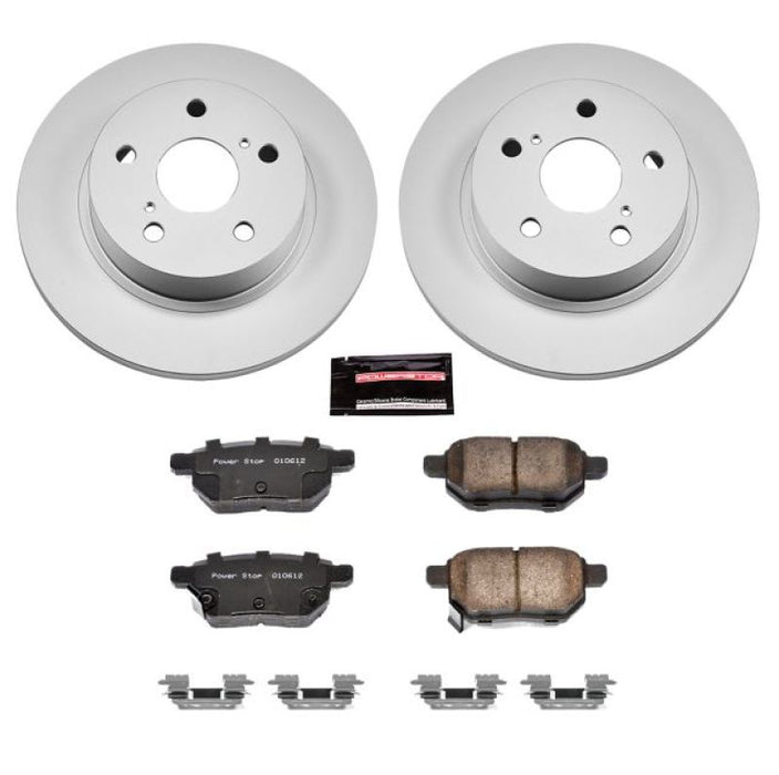 Power Stop 11-16 Scion tC Rear Z17 Evolution Geomet Coated Brake Kit