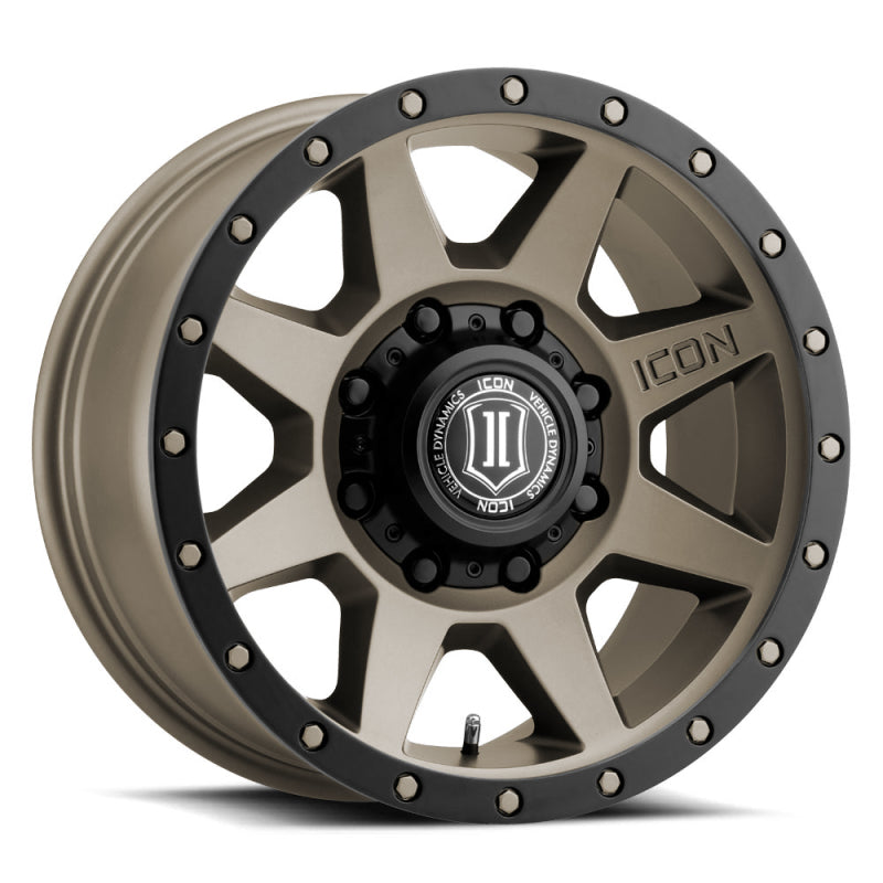 ICON Rebound 17x8.5 8x170 6mm Offset 5in BS 125mm Bore Titanium Wheel