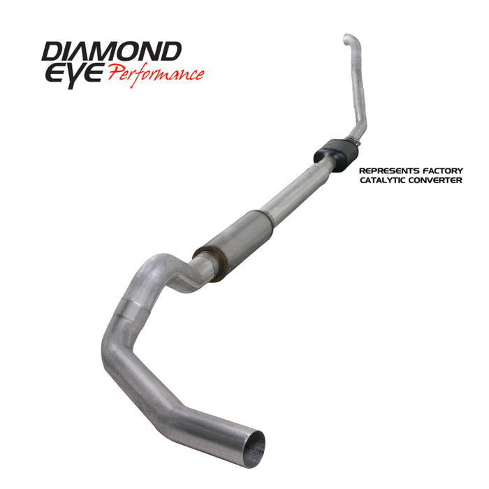 Diamond Eye KIT 5in TB SGL AL: 94-97 FORD 7.3L F250/F350 PWRSTROKE NFS W/ CARB EQUIV STDS