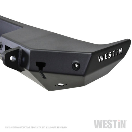 Westin 18-19 Jeep Wrangler JL WJ2 Rear Bumper w/  Sensors (Excl. Wrangler JK) - Textured Black