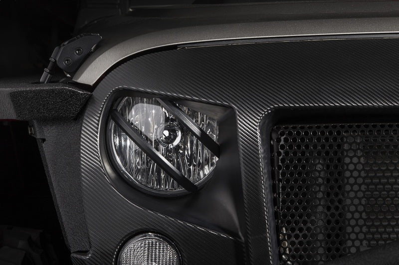 Rugged Ridge 07-18 Jeep Wrangler JK Black Elite Pivotal Headlight Euro Guard