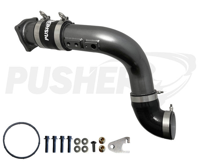 Pusher HD 3" Cold Side Charge Tube for 2017+ Ford F250/350 6.7L Powerstroke w/ Throttle Valve Replacement