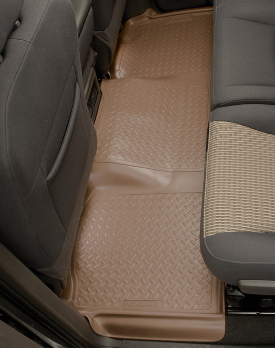 Husky Liners 95-99 GM Tahoe/Yukon (4DR)/92-99 Suburban Classic Style 2nd Row Black Floor Liners