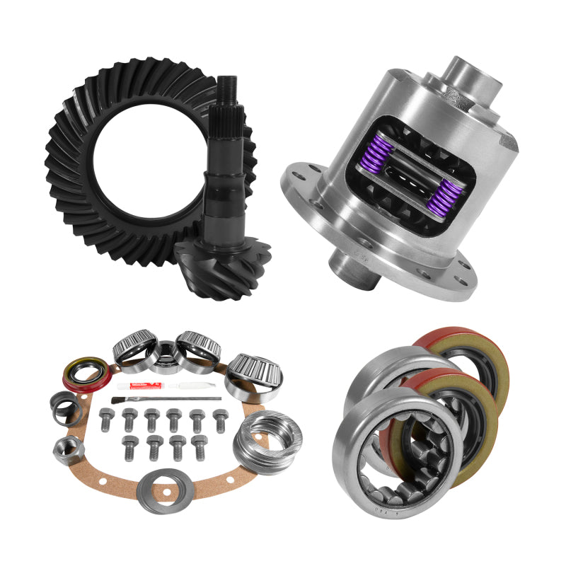 Yukon 7.5in GM 4.11 Rear Ring & Pinion Install Kit 26 Spline Positraction 2.25in Axle Bearings