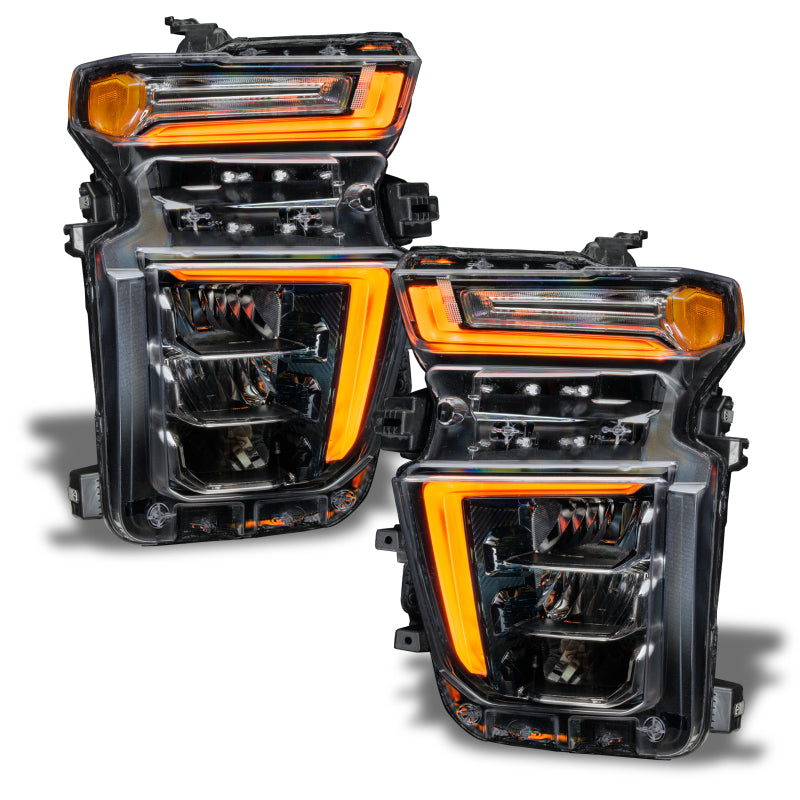 Oracle 2021 Chevy Silverado HD 2500/3500 RGB+W Headlight DRL Upgrade Kit ColorSHIFT 2