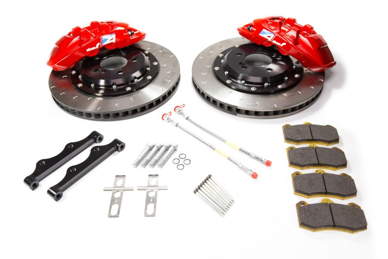 Alcon 2009+ Nissan GT-R R35 380x33mm Rotor Red 4 Piston Caliper RC4 Rear Axle Kit