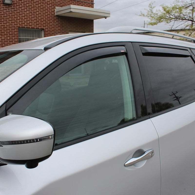 Westin 2013-2018 Nissan Pathfinder Wade In-Channel Wind Deflector 4pc - Smoke