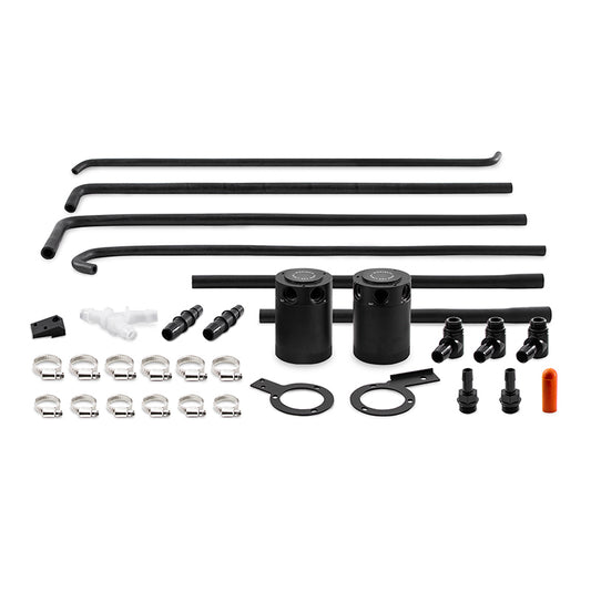 Mishimoto 08-14 Subaru WRX Baffled Oil Catch Can Kit - Black