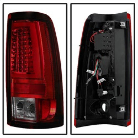 Spyder Chevy Silverado 1500/2500 03-06 Version 2 LED Tail Lights - Red Smoke ALT-YD-CS03V2-LED-RS