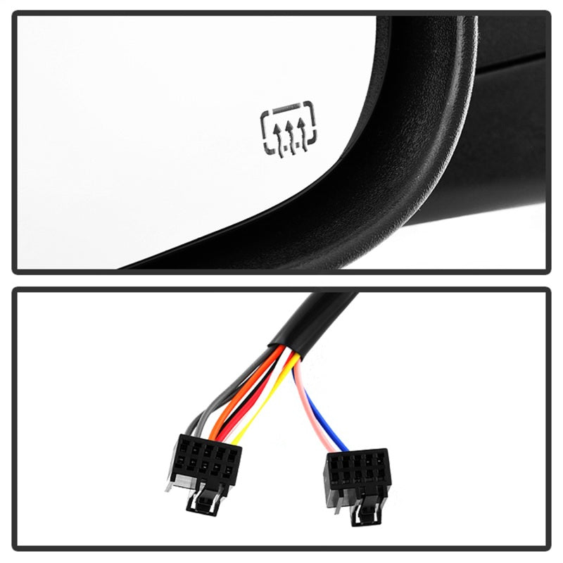 xTune Dodge Ram 1500 09-12 Extendable Heated Adjust Mirror Black Housing Left MIR-DRAM09S-PWH-L