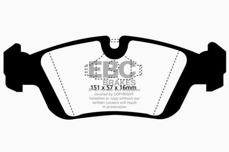 EBC 96-98 BMW Z3 1.9 Yellowstuff Front Brake Pads