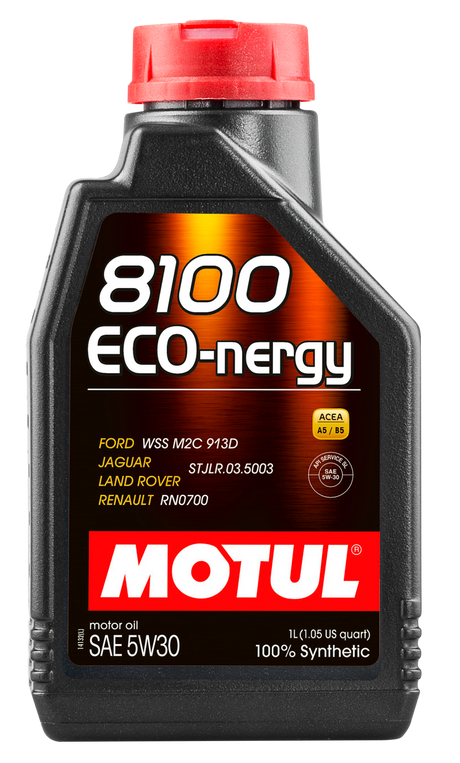 Motul 1L Synthetic Engine Oil 8100 5W30 ECO-NERGY - Ford 913C