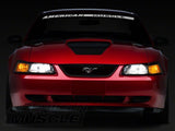 Raxiom 99-04 Ford Mustang Axial Series OE Style Headlights- Chrome Housing (Clear Lens)
