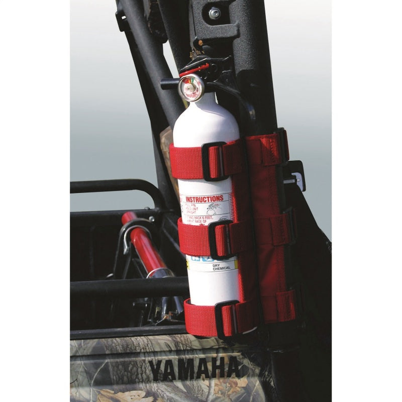 Rugged Ridge Fire Extinguisher Holder Red