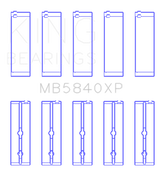 King Engine Bearings Chrysler 300 Srt8 (Size 0.26) pMaxBlack Coated Main Bearing Set