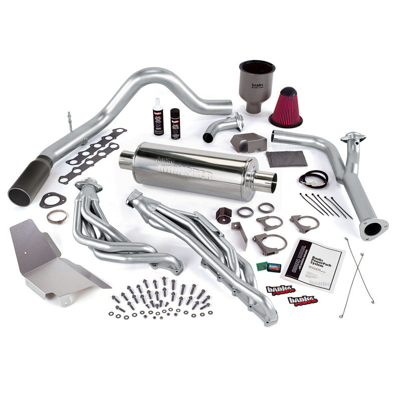 Banks Power 99-04 Ford 6.8L Truck EGR-Late Cat PowerPack System - SS Single Exhaust w/ Black Tip