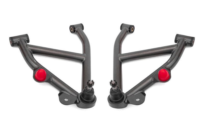 BMR 82-92 GM F-Body A-Arms Lower DOM Non-Adj Delrin Bushings Coilover - Black Hammertone BMR Suspension