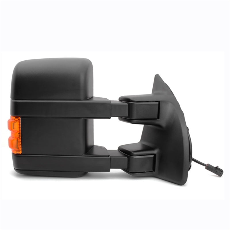xTune Pair G2 Ford Superduty 99-07 Heated Amber Signal Telescoping Mirrors MIR-FDSD99S-G2-PW-AM-SET