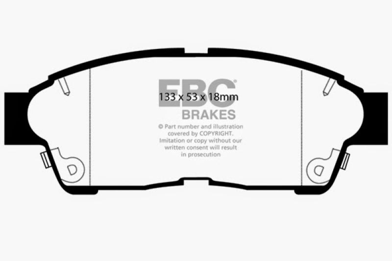 EBC 93-97 Geo Prizm 1.6 Greenstuff Front Brake Pads