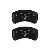 MGP Rear set 2 Caliper Covers Engraved Rear S197/Bar & Pony Red finish silver ch