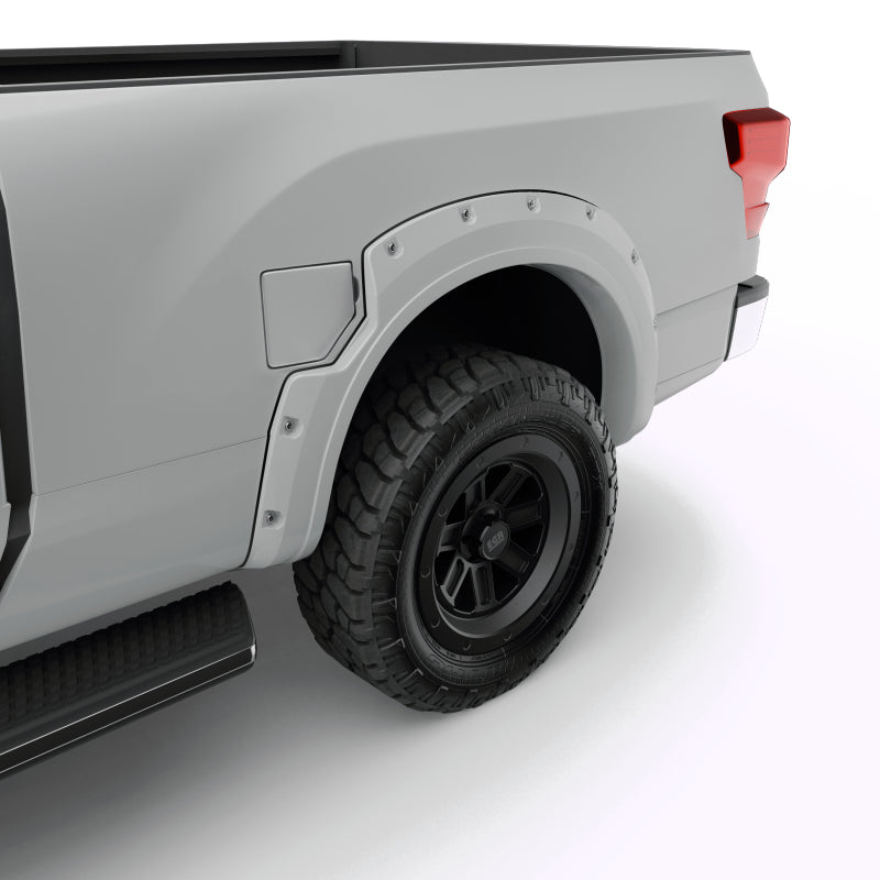 EGR 16+ Nissan Titan XD Bolt-On Look Color Match Fender Flares - Set - Blizzard