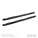 Westin 2019 Chevrolet Silverado Double Cab w/ 6.5in Bed PRO TRAXX 5 W2W Oval Nerf Step Bars - Black
