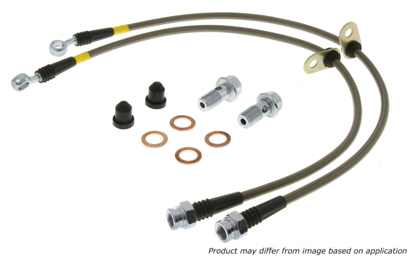 StopTech 00-05 Mitsubishi Eclipse Stainless Steel Rear Brake Lines