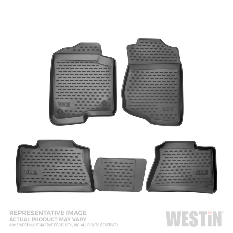 Westin 2016-2018 Honda Pilot (5 passenger) Profile Floor Liners 4pc - Black