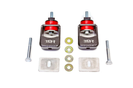 BMR 10-15 5th Gen Camaro Motor Mount Kit (Polyurethane) - Black Hammertone (Spacers Not Included) BMR Suspension