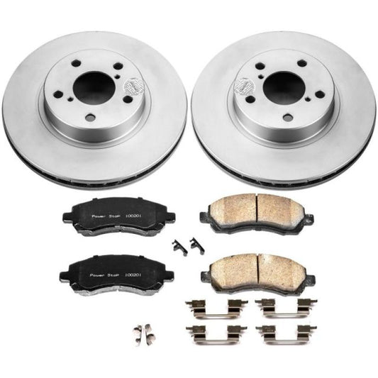 Power Stop 97-01 Subaru Impreza Front Z17 Evolution Geomet Coated Brake Kit