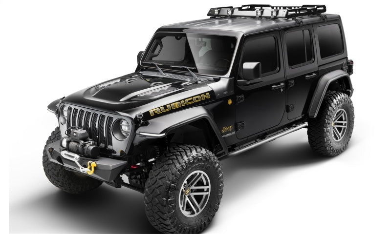 Bushwacker 18-19 Jeep Wrangler JL Trail Armor Cowl Guard - Black