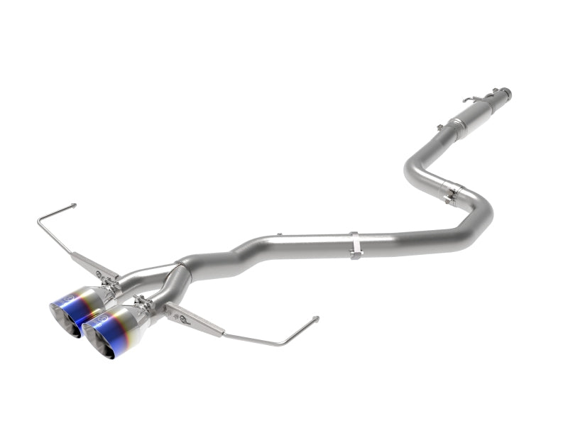 aFe Takeda Exhaust Cat-Back 19-20 Hyundai Veloster 304SS Blue Flame Dual Tips Exhaust