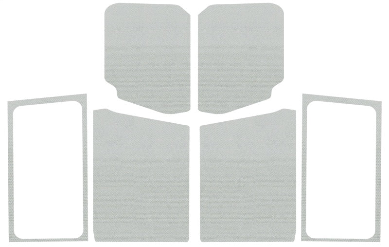 DEI 18-23 Jeep Wrangler JL 2-Door Boom Mat Complete Headliner Kit - 7 Piece - White