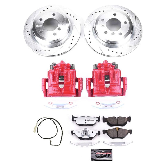 Power Stop 07-10 BMW 328i Rear Z26 Street Warrior Brake Kit w/Calipers