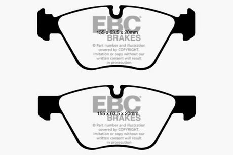 EBC 08-10 BMW 128 3.0 Greenstuff Front Brake Pads