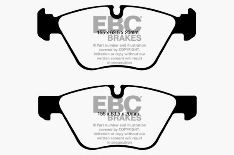 EBC 10-13 BMW 128 3.0L Bluestuff Front Brake Pads