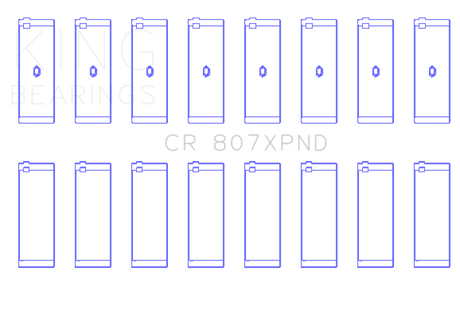 King Engine Bearings Chevy LS1 / LS6 (Size STDX) Performance Rod Bearing Set