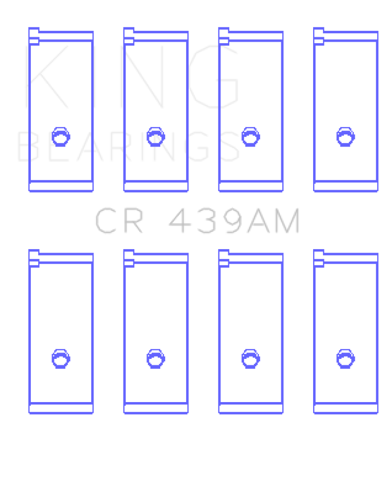 King Honda A18A1/A20A1/B20A3/BS1/ES/ET1-2 Connecting Rod Bearing Set - 0.75 Oversized