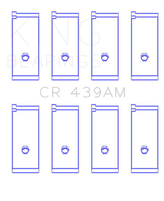 King Honda A18A1/A20A1/B20A3/BS1/ES/ET1-2 Connecting Rod Bearing Set - 0.25 Oversized