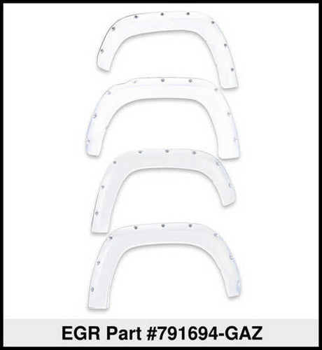 EGR 19-22 Chevrolet Silverado 1500 Summit White Traditional Bolt-On Look Fender Flares Set Of 4