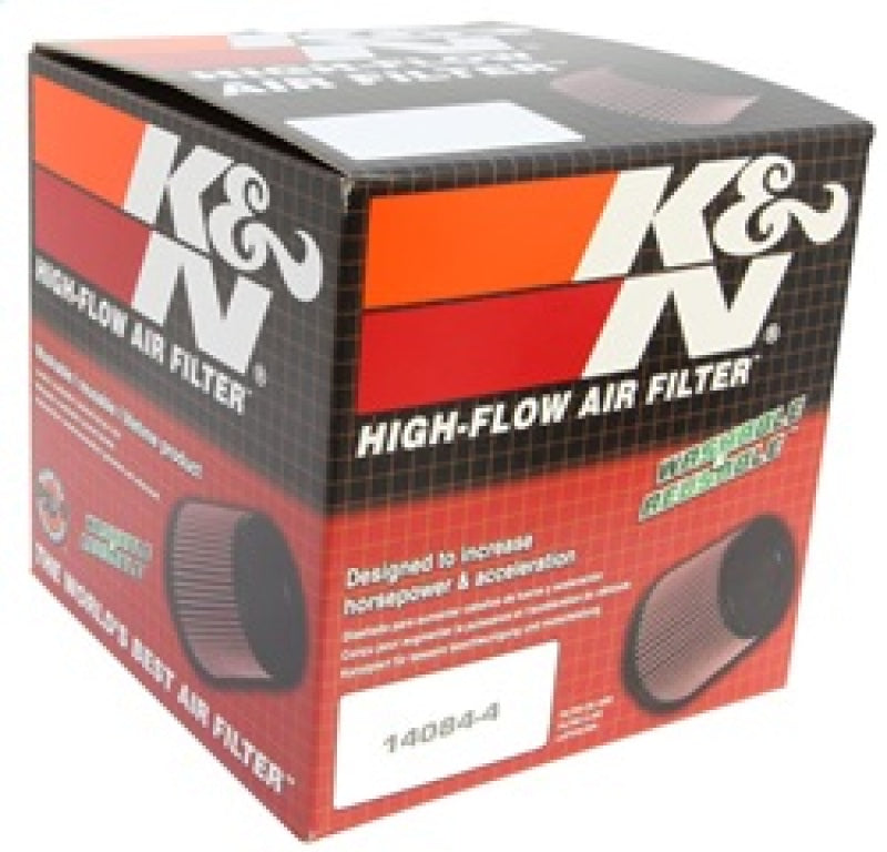 K&N Universal Rubber Filter 2-1/4in FLG x 5-1/8in Base x 4-5/8in Top x 6in Height